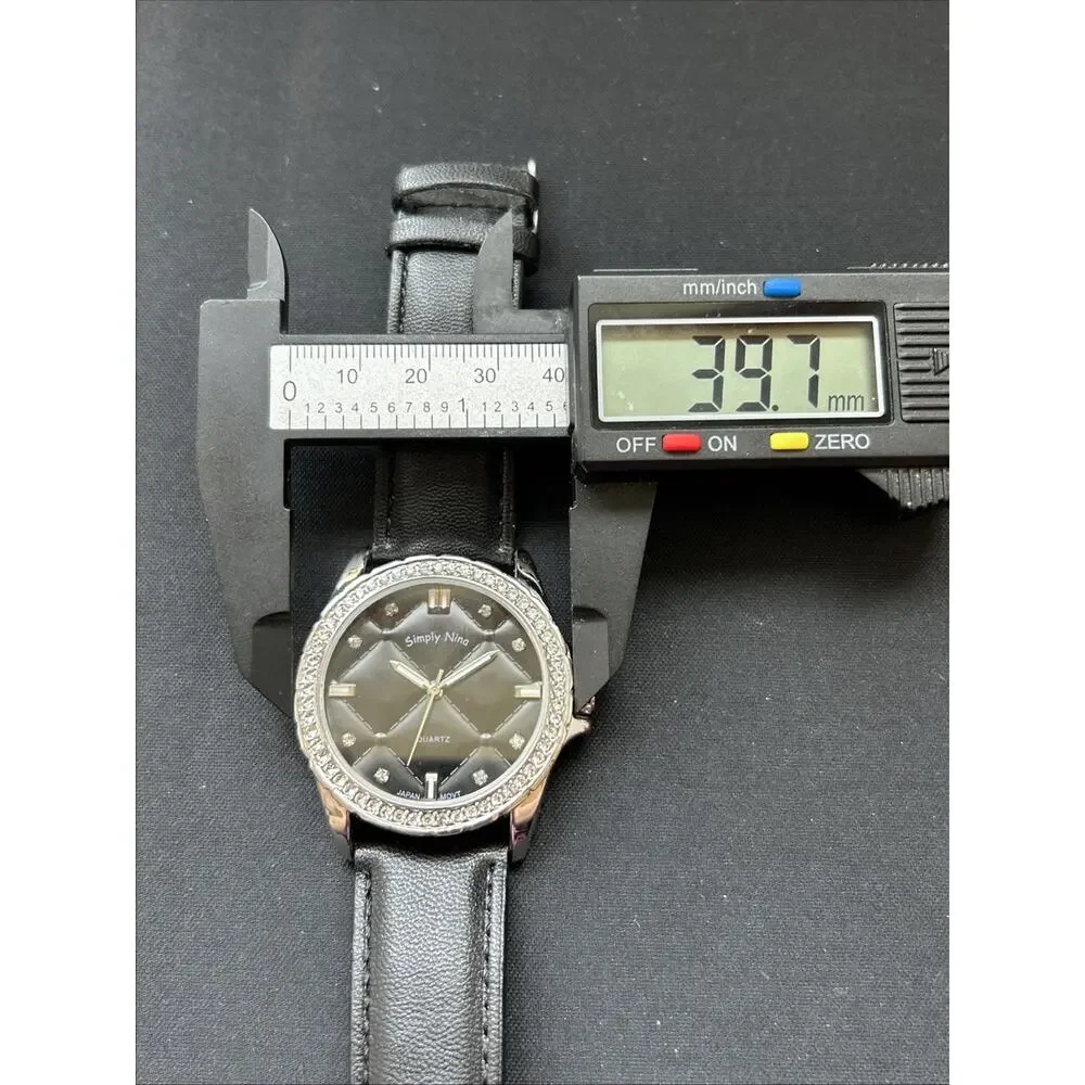 Simply Nina Black Dial And Band Women’s Quartz Watch